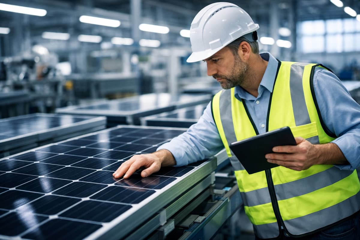 Inspection de Panneaux Solaires — product quality control inspection