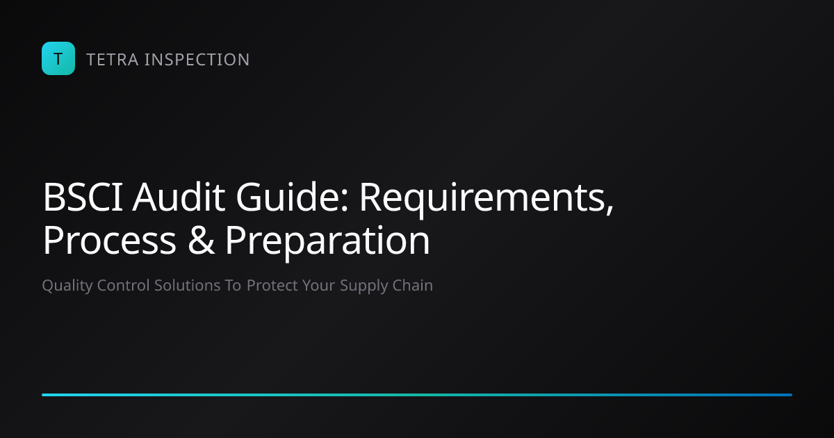BSCI Audit Guide: Requirements, Process & Preparat… | Tetra Inspection