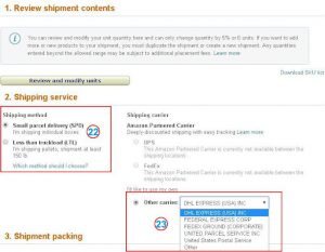 amazon shipment service